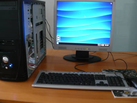 A photo of a modern Ubuntu-based workstation.