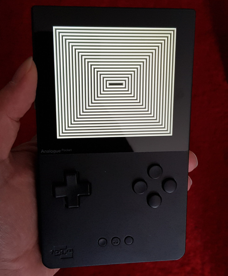 One of the ROMs from the last article running on an Analogue Pocket handheld console.